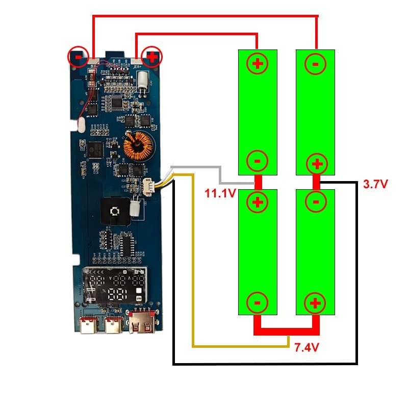 DIY-корпус повербанка 100W PD на 4×21700 (під пайку) — мініатюра 8