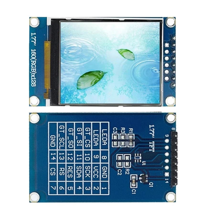 Кольоровий TFT-дисплей 1.77″ SPI 128×160 (ST7735) — мініатюра 5