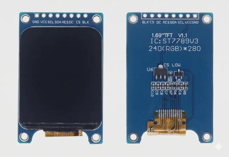 1.69" SPI Color IPS 240x280 ST7789