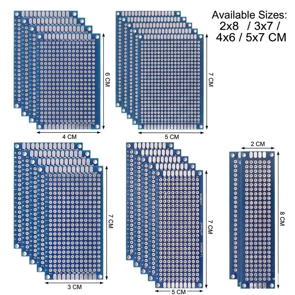 Двостороння Blue PCB прототипна плата (2.54 мм)