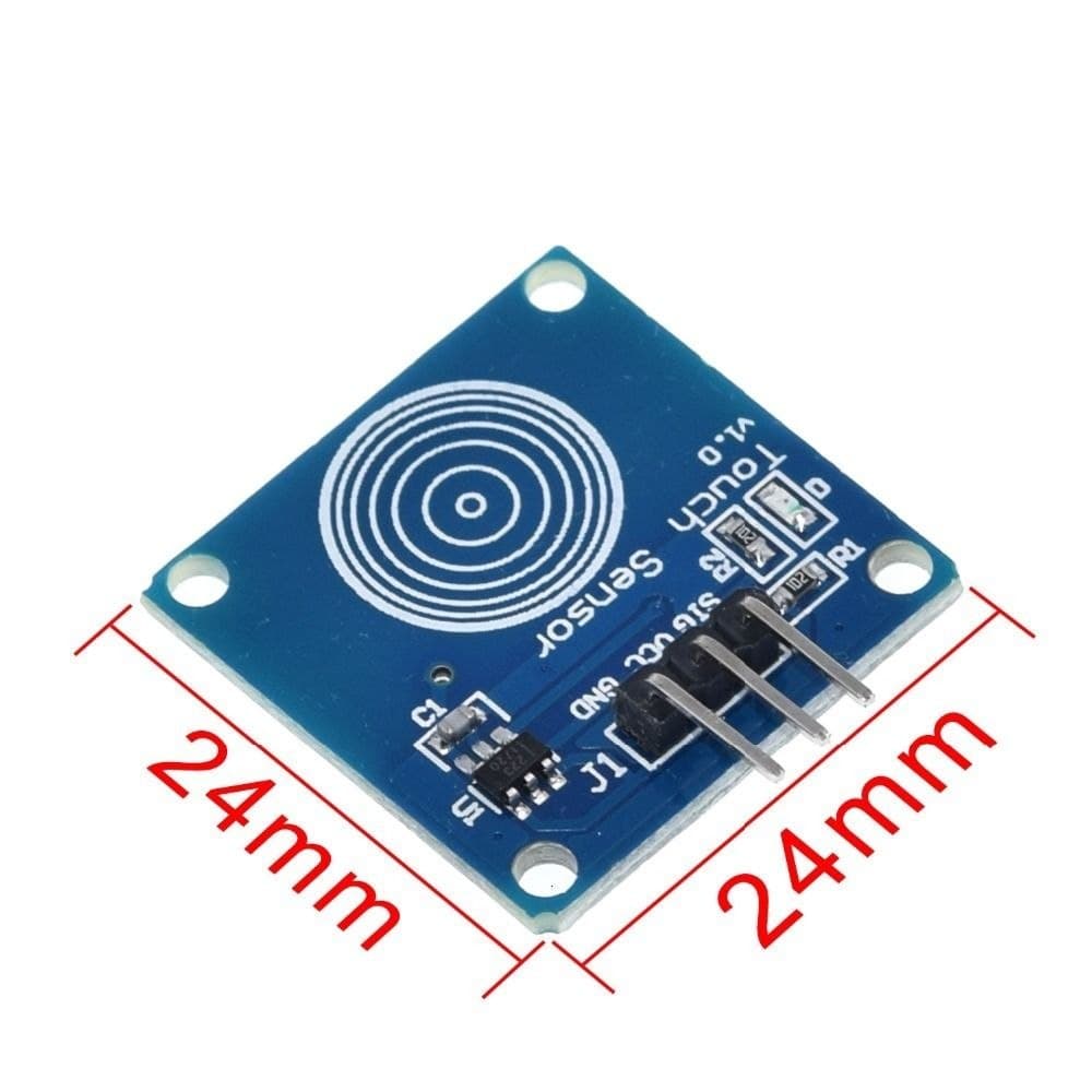 TTP223 Blue сенсорна кнопка (touch sensor) — мініатюра 2