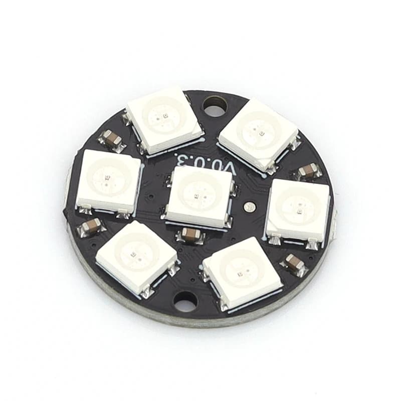 Адресне RGB-кільце WS2812 на 7 LED (5050, 5V)