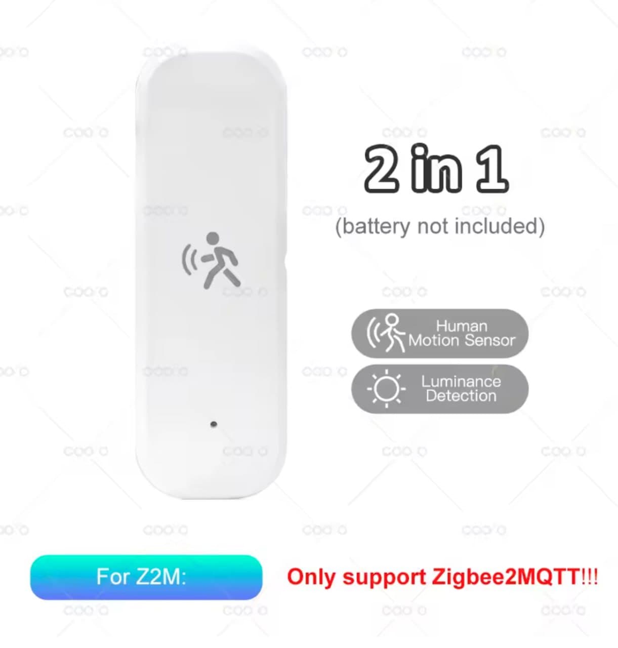 Zigbee радарний датчик руху mmWave 10 ГГц з датчиком освітленості (Zigbee2MQTT)
