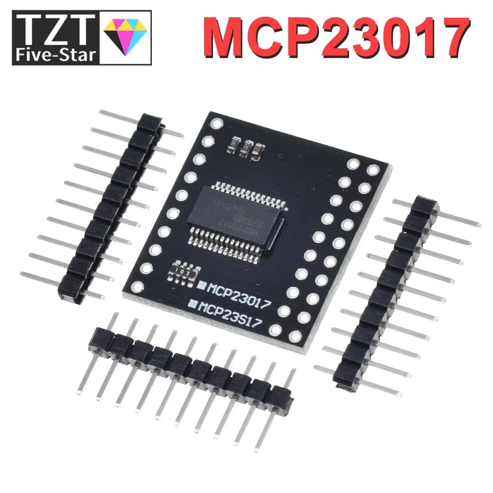 MCP23017 розширювач портів I2C (16 GPIO)