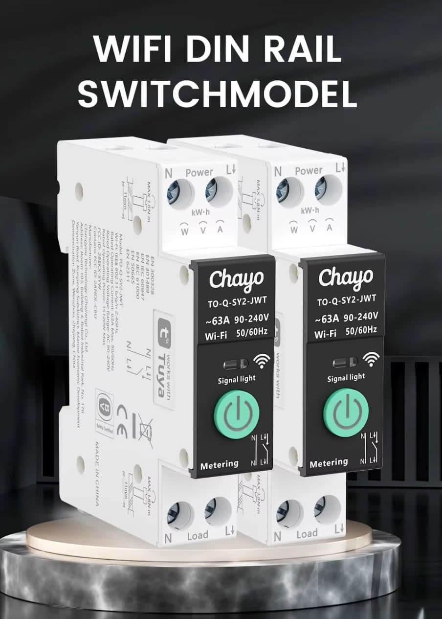 TUYA Smart MCB Wi-Fi / Zigbee — розумний автомат захисту з енергомоніторингом (1-63A)